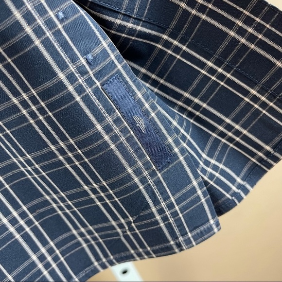 Men's Haggar & Dockers Medium Check Button Up Shirt 2 Pack Set Office - Picture 7 of 16